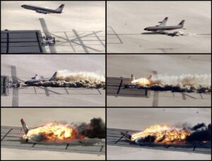 Scary Scene as Plane Overturns and Catches Fire at Toronto Airport